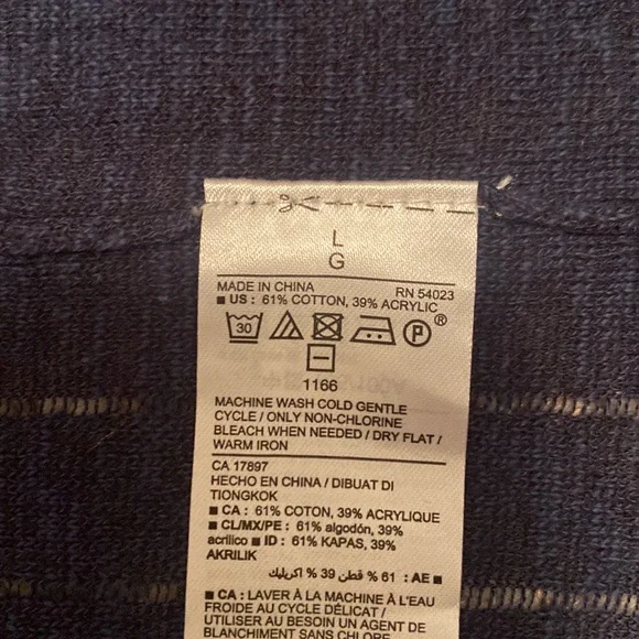 Navy Sleeveless Sweater - Picture 7 of 8